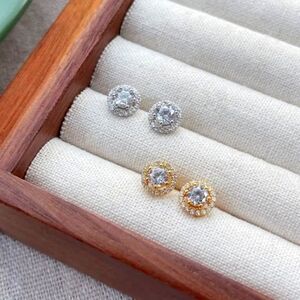 925 Sterling Silver Earrings Bright and Dazzling Crystals